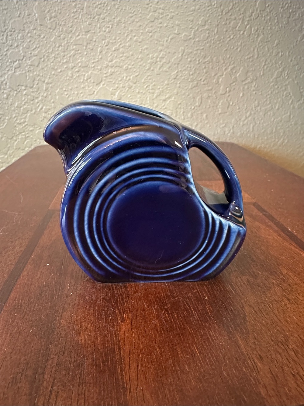 Fiestaware Cobalt Blue Mini Disk Pitcher 5oz